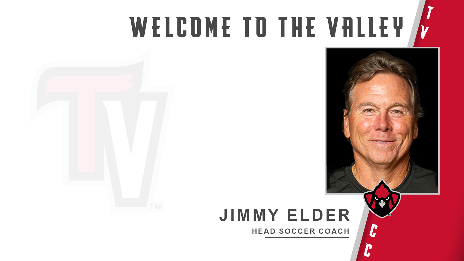 WELCOME TO THE VALLEY: Jimmy Elder named head soccer coach